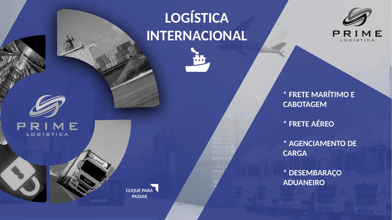 Apresentação internacional Prime Logística - Logística internacional